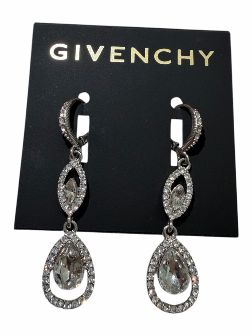 Givenchy Pave Crystal Earrings✨